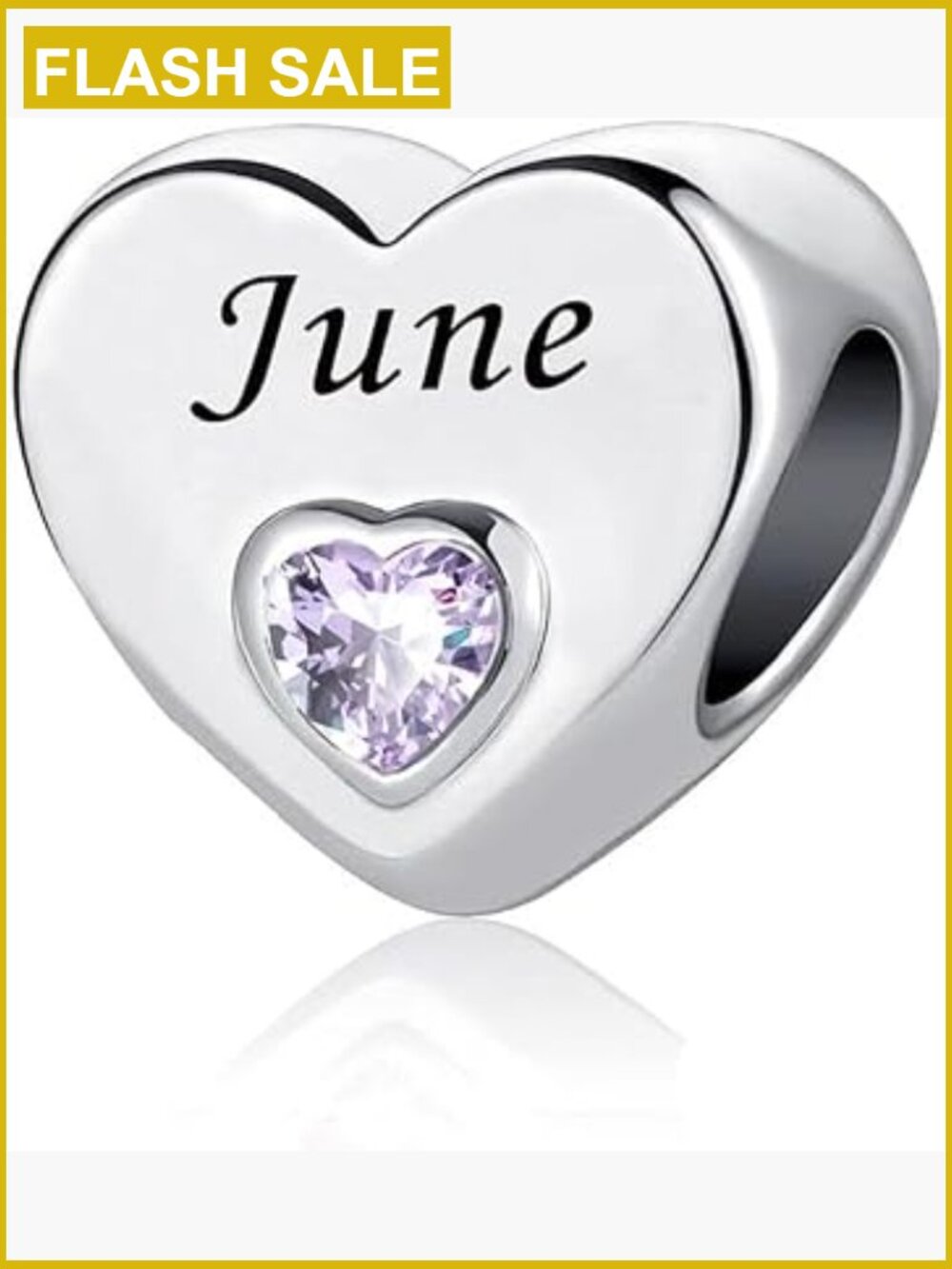 12 Birthstone Heart Charms for Charm Bracelets Necklace